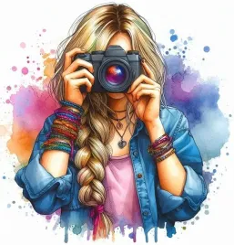 wydruk-cukrowy-jadalny-na-tort-masa-aparat-fotograf-kobieta-dziewczyna