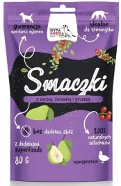 syta-micha-smaczki-dla-psa-z-kaczka-zurawina-i-gruszka-80g-treserki