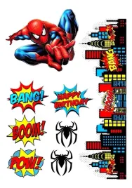 wydruk-cukrowy-na-tort-oplatek-spiderman-zestaw-postaci