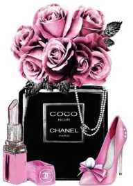 wydruk-cukrowy-na-tort-masa-cukrowa-chanel-perfumy-urodziny