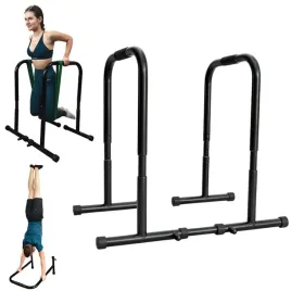 stabilne-stalowe-porecze-do-dipow-cwiczen-pompek-dipy-wysokie-90cm