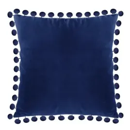 stylowa-poszewka-dekoracyjna-pomponiki-welur-40x40-granat-poduszka-ozdobna
