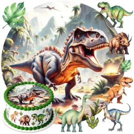 oplatek-na-tort-dinozaury-dinozaur-dekoracja-jadalna-urodziny-zestaw-tekst