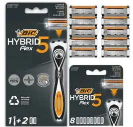 bic-hybrid-5-flex-maszynka-do-golenia-golarka-10-wkladow-zestaw