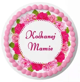 dzien-mamy-dekoracja-jadalna-dzien-matki-oplatek-na-tort-z-napisem