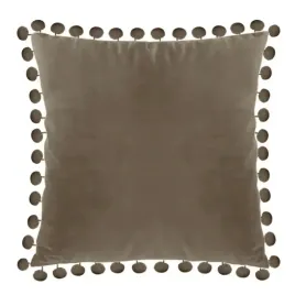 poszewka-na-poduszke-40x40-brazowa-poduszka-welur-pomponiki-kawowa