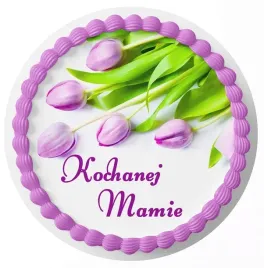dzien-mamy-dzien-matki-oplatek-na-tort-z-napisem