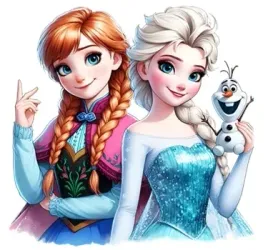wydruk-tort-papier-cukrowy-masa-elsa-anna-frozen