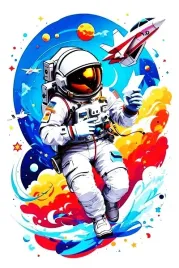 wydruk-cukrowy-na-tort-masa-kosmos-planety-astronauta-urodziny