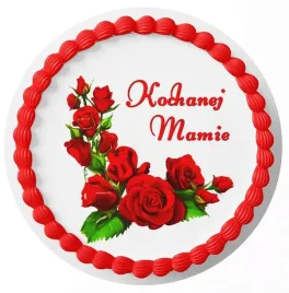 dzien-mamy-dzien-matki-oplatek-na-tort-z-napisem