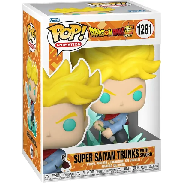 FUNKO POP! ANIMATION DRAGON BALL SUPER SAIYAN TRUNKS WITH SWORD 1281