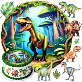 oplatek-na-tort-dinozaury-dinozaur-dekoracja-jadalna-urodziny-zestaw-tekst