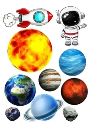 wydruk-cukrowy-tort-kosmos-planety-astronauta-zestaw-postaci