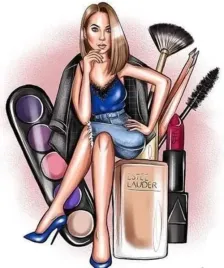 wydruk-cukrowy-na-tort-masa-kosmetyczka-make-up-kobieta