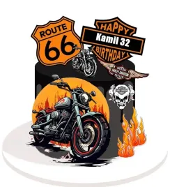 wydruk-cukrowy-na-tort-masa-harley-davidson-motor-zestaw-postaci-tekst