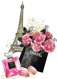 wydruk-cukrowy-na-tort-masa-cukrowa-chanel-perfumy-urodziny