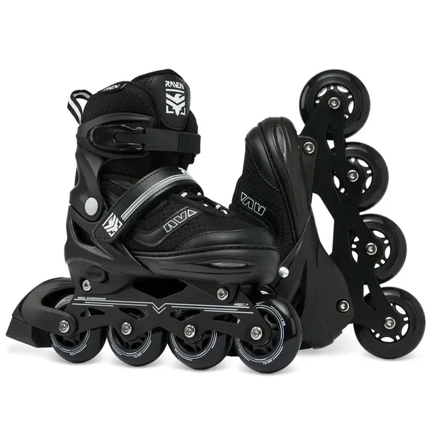 rolki-regulowane-raven-drill-black-34-37-stan-nowy