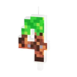 swieczka-urodzinowa-minecraft-piksele-creeper-tort-urodziny-cyfra-4