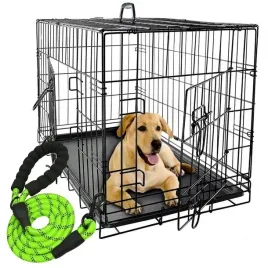 metalowa-klatka-kennelowa-smycz-transporter-skladan-dla-psa-kota