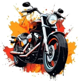 wydruk-cukrowy-jadalny-harley-davidson-motor-motocykl-na-tort-masa-urodziny