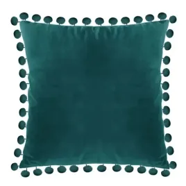 zielona-poszewka-na-poduszke-40x40-poduszka-welur-pomponiki-ciemna-zielen