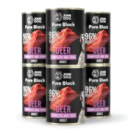 john-dog-pure-black-karma-adult-mono-jelen-6x400-g