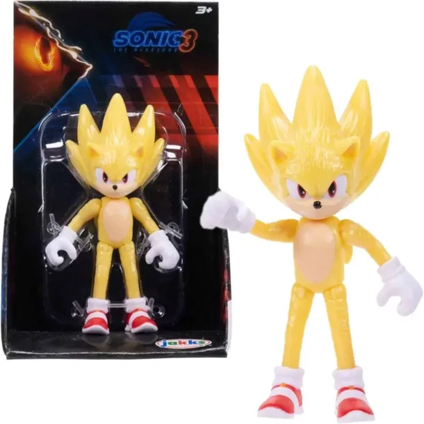 SONIC THE HEDGEHOG MOVIE 3 JAKKS PACIFIC ORYGINALNA FIGURKA SUPER SONIC