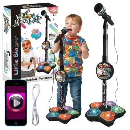 mikrofon-na-statywie-zestaw-do-karaoke-swiatlo-dzwiek-z-telefonu-na-prezent