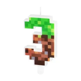 swieczka-urodzinowa-minecraft-piksele-creeper-tort-urodziny-cyfra-3