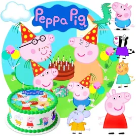 oplatek-na-tort-swinka-peppa-george-pig-dekoracja-urodziny-tekst-zestaw