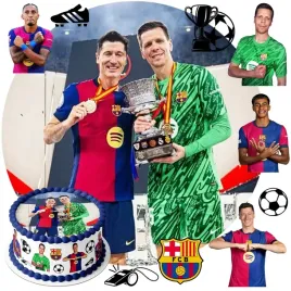 oplatek-na-tort-lewandowski-yamal-szczesny-fc-barcelona-pilka-tekst-zestaw
