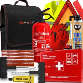 gasnica-1kg-apteczka-torba-k2-tire-trojkat-rekawice-zestaw-do-naprawy-opon