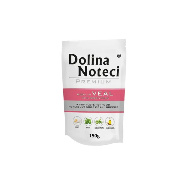 Dolina Noteci Premium Adult Cielęcina Groszek Mokra Karma Dla Psa 150g