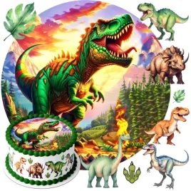 oplatek-na-tort-dinozaury-dinozaur-dekoracja-jadalna-urodziny-zestaw-tekst