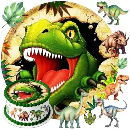 oplatek-na-tort-dinozaury-dinozaur-dekoracja-jadalna-urodziny-zestaw-tekst