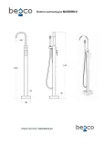 bateria-wolnostojaca-modern-ii-chrom-besco-stan-nowy