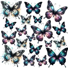 motyle-waflowe-14-motylki-motyl-oplatek-3d-czarne-na-tort-20-szt