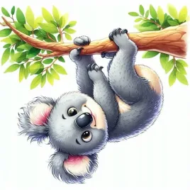 wydruk-cukrowy-na-tort-masa-cukrowa-koala-zwierzeta-zwierzatko-urodziny