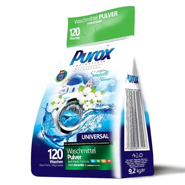 Perfumowany proszek do prania Purox Universal 9,2 kg w folii