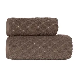 gruby-miekki-brazowy-recznik-bawelniany-50x90-glamour-520g-frotte