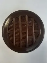 kratka-wentylacyjna-okragla-100mm-z-siatka-brazowa-tworzywo