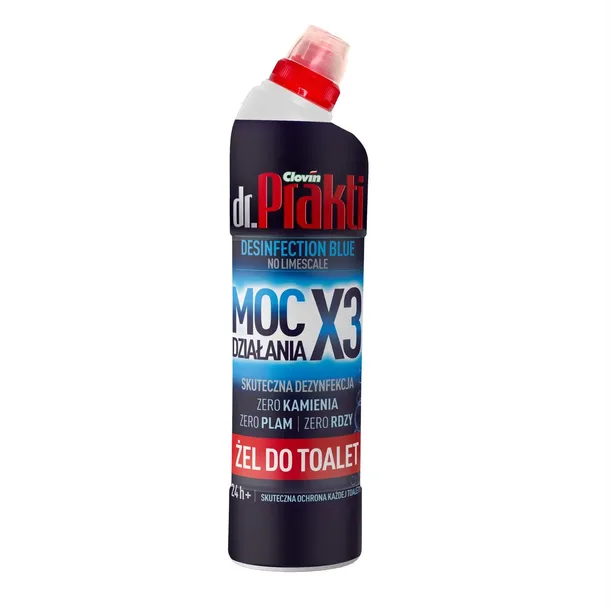 Żel do toalet WC dr.Prakti DESINFECTION BLUE 750 ml