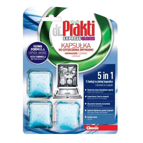Dr. Prakti Kapsułka do czyszczenia zmywarki 3 szt czyściki do zmywarki
