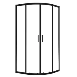 kabina-prysznicowa-polokragla-80x80-czarna-drzwi-podwojne-rozsuwane