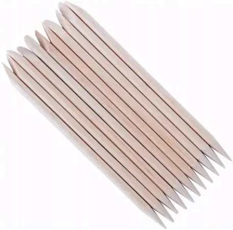Patyczki Drewniane Dwustronne Do Paznokci Manicure i Pedicure 9,5cm x10