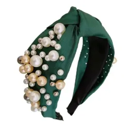 opaska-do-wlosow-zielona-turban-bogato-zdobiona