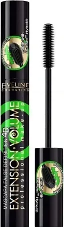 Eveline 4D Extension Volume Mascara Tusz Do Rzęs Podkręcający Czarny 10ml