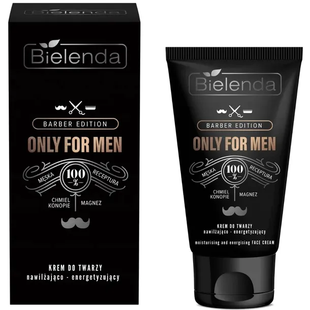 Bielenda Only For Men Barber Nawilżający Energetyzujący Krem Do Twarzy 50ml