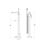 bateria-wolnostojaca-varium-besco-chrom-stan-nowy