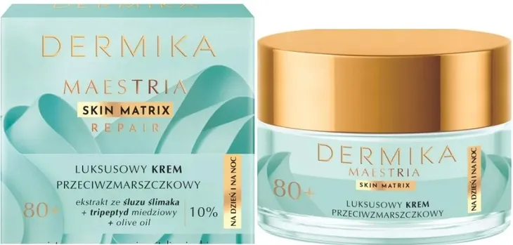 Dermika Maestria Luksusowy Krem Przeciwstarzeniowy Przeciwzmarszczkowy 80+